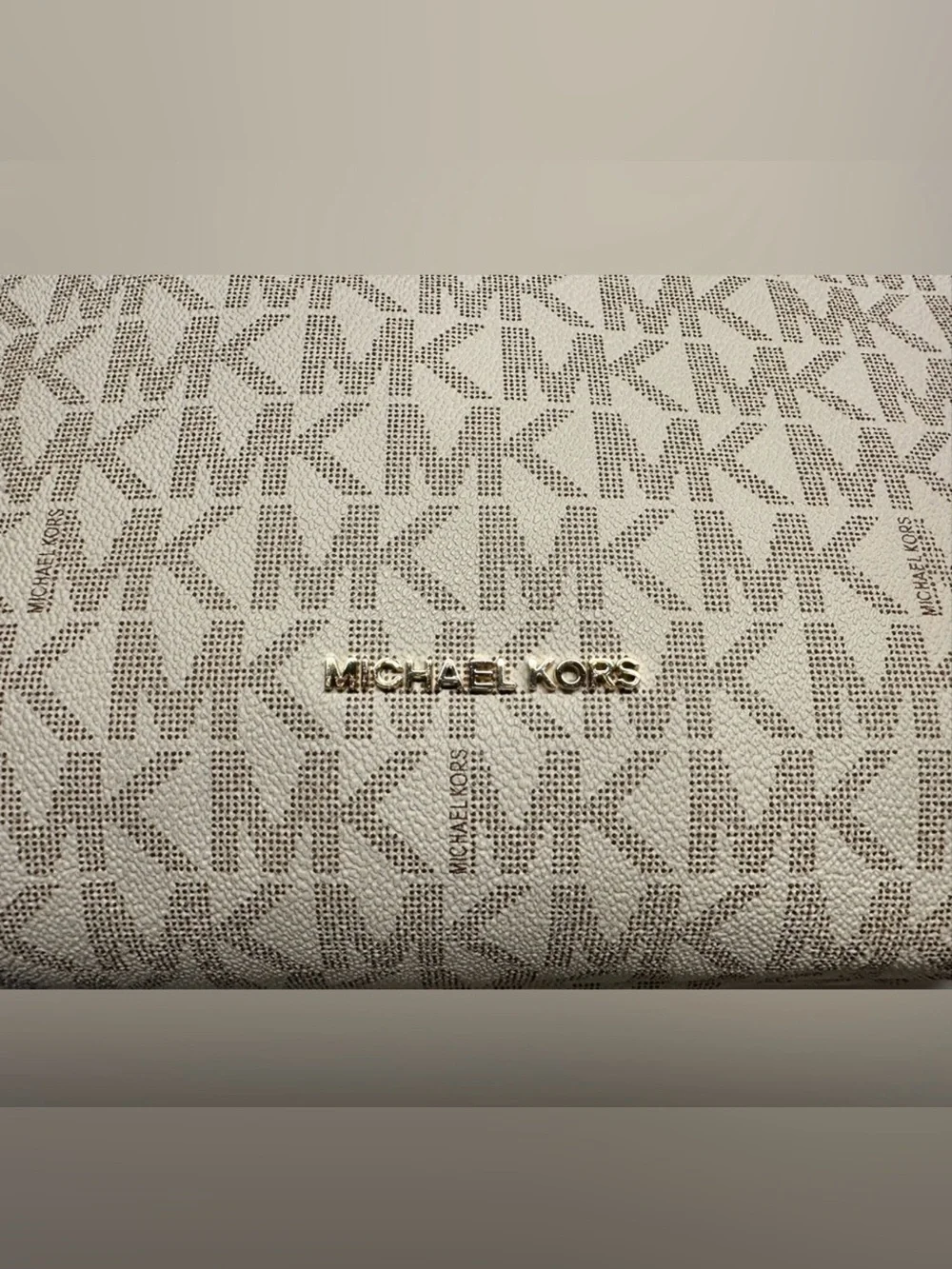 Michael Kors Signature MK Powder Blue Studded Hobo Shoulder Crossbody Bag Purse